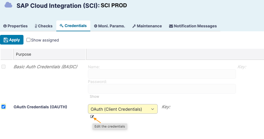 SAP SCI OAuth
