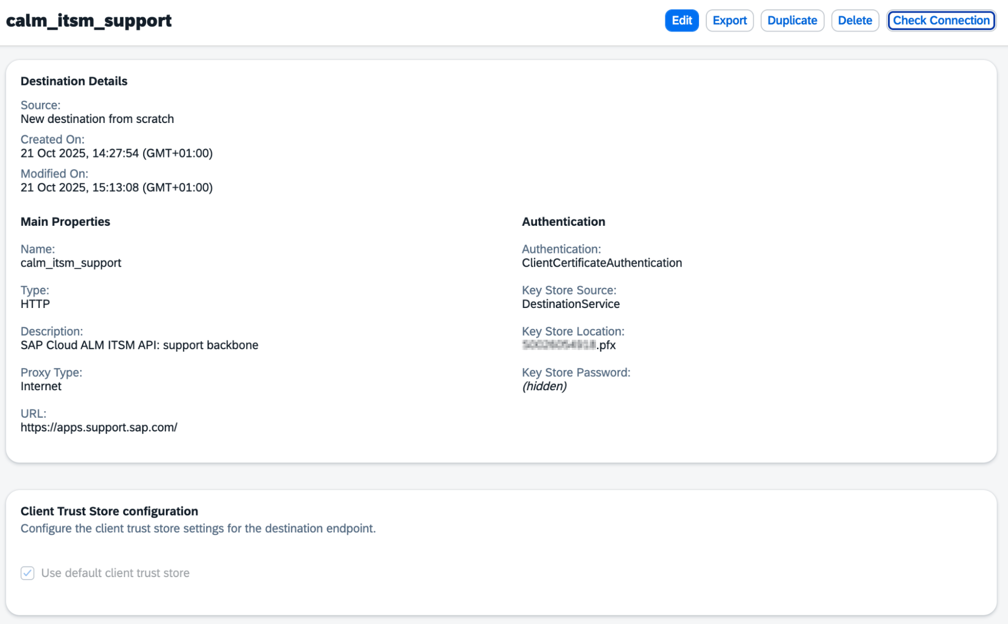 Correct Destinations