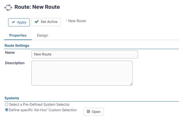 Route properties
