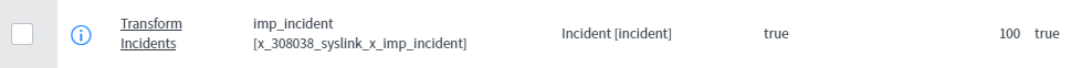 servicenow transform incidents