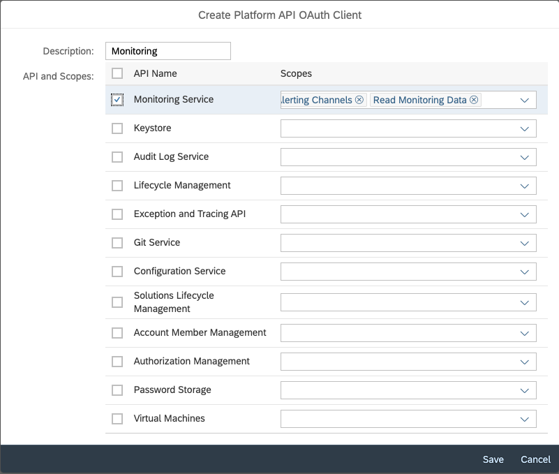 SAP Cloud Platform Neo: Scope