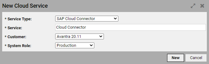 New Cloud Connector