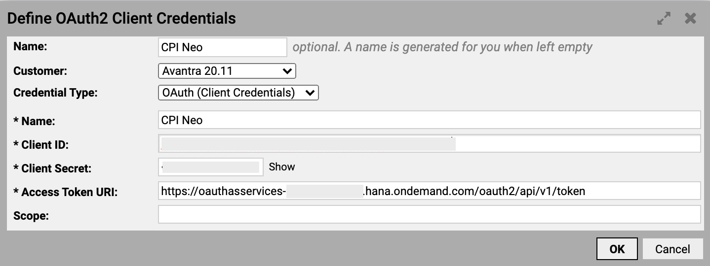 OAuth2 Client Credentials