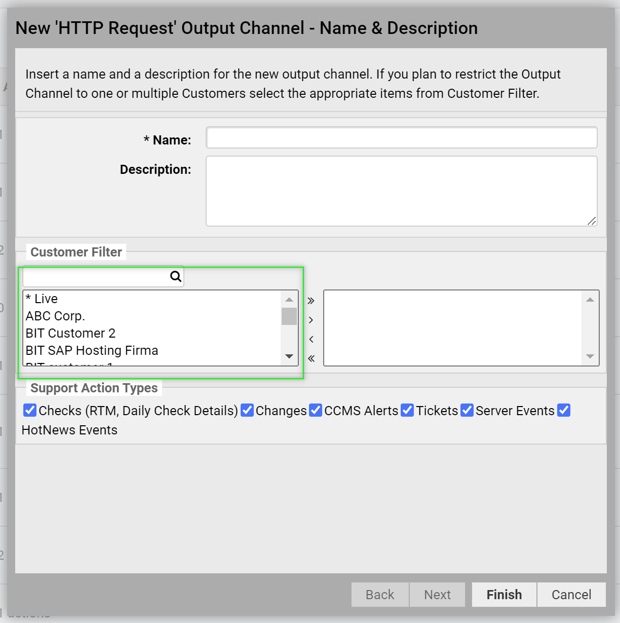 PagerDuty REST Output Channel name and description