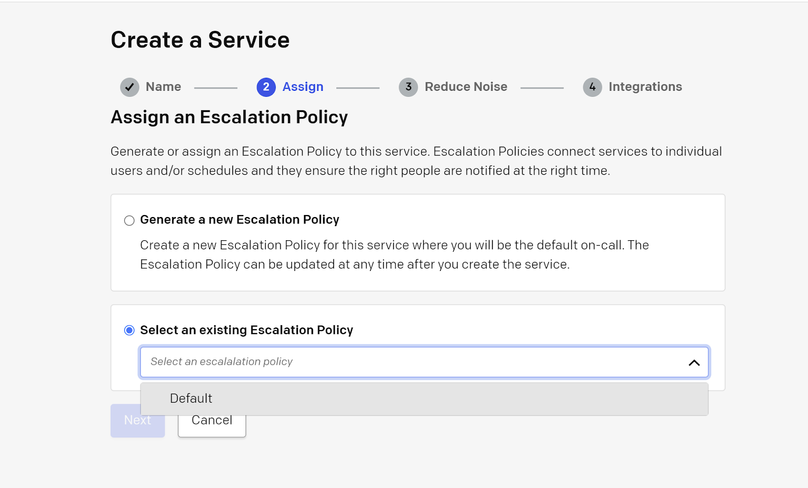 PagerDuty Escalation Policy