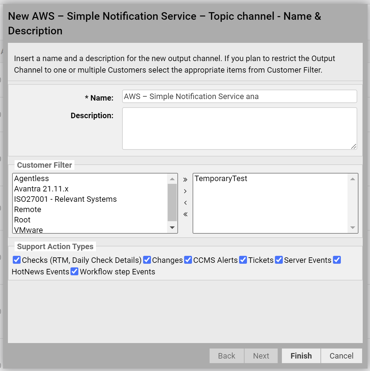 Channel Configuration