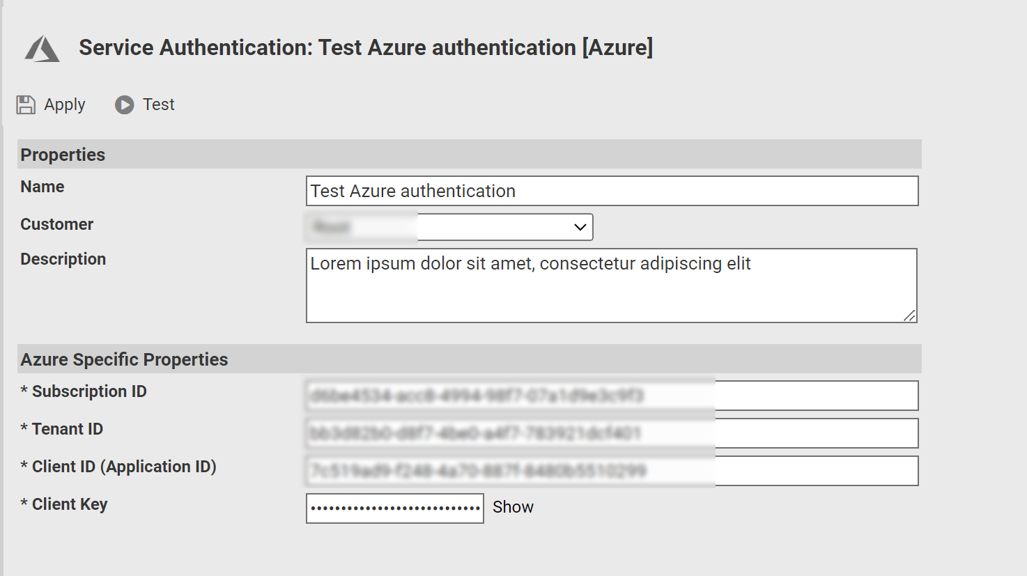 Server Credentials