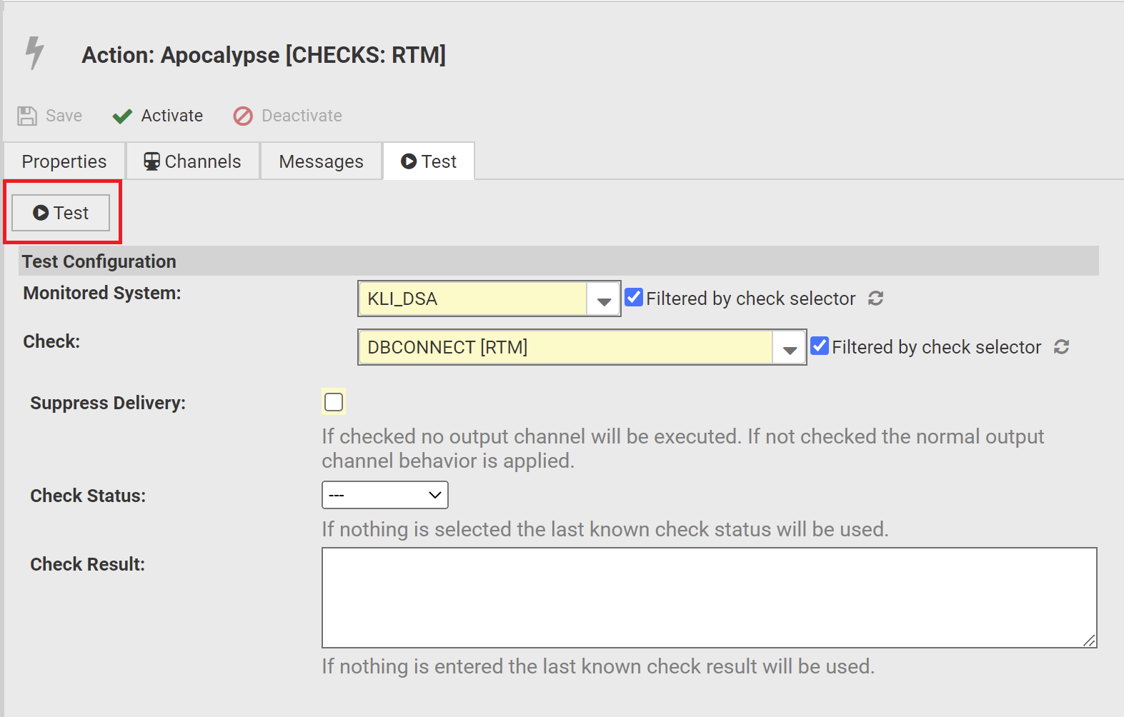 PagerDuty Test Configuration